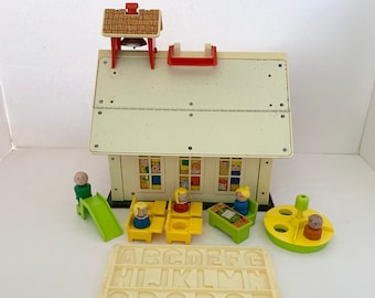 Vintage fisher price schoolhouse sales