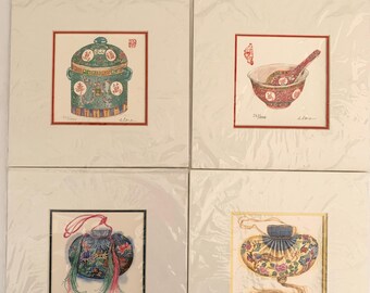 Four Clara Hung Mei Yee Art Prints - Artist Signed and Numbered