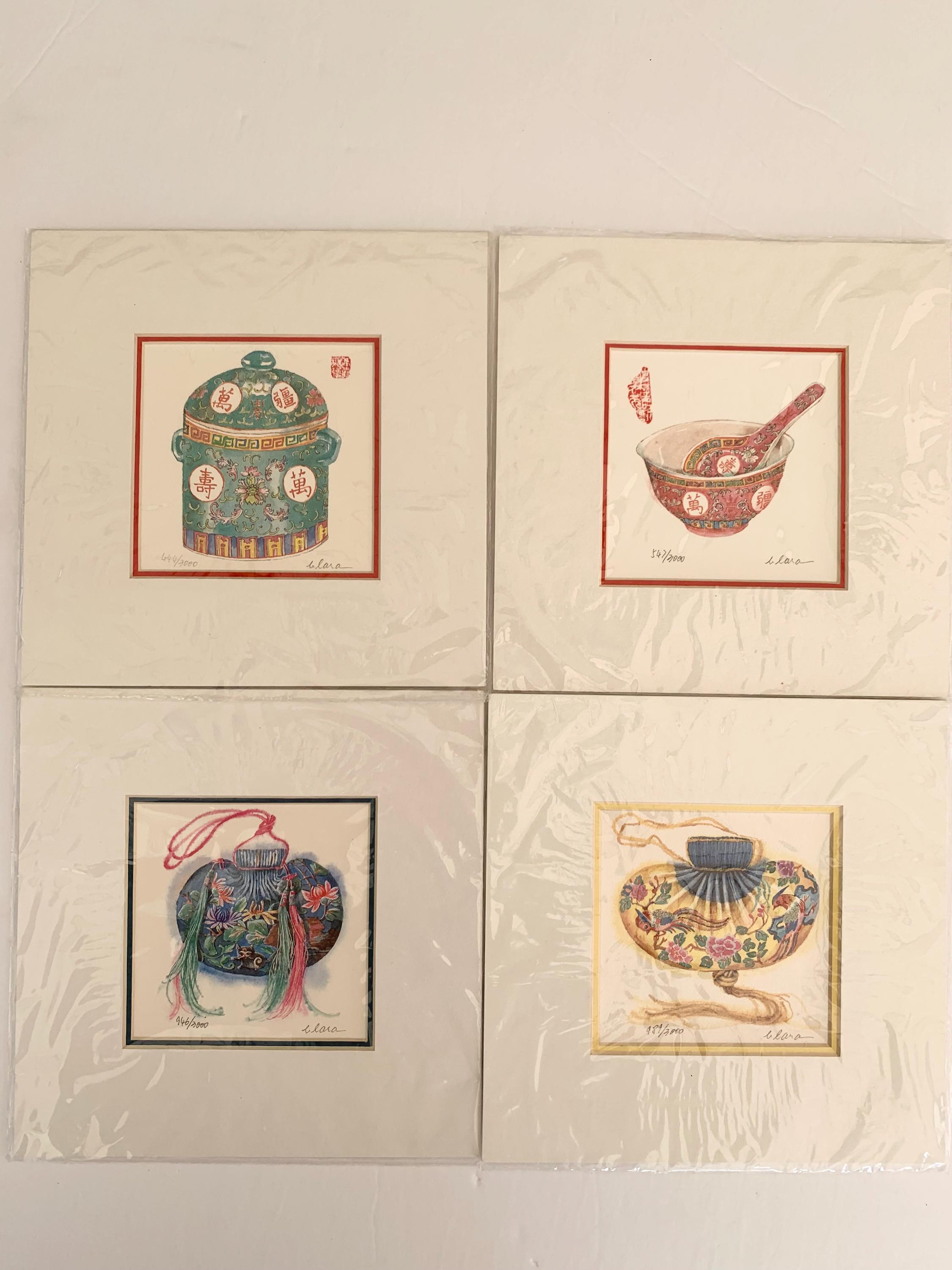 Four Clara Hung Mei Yee Art Prints - Artist Signed and Numbered