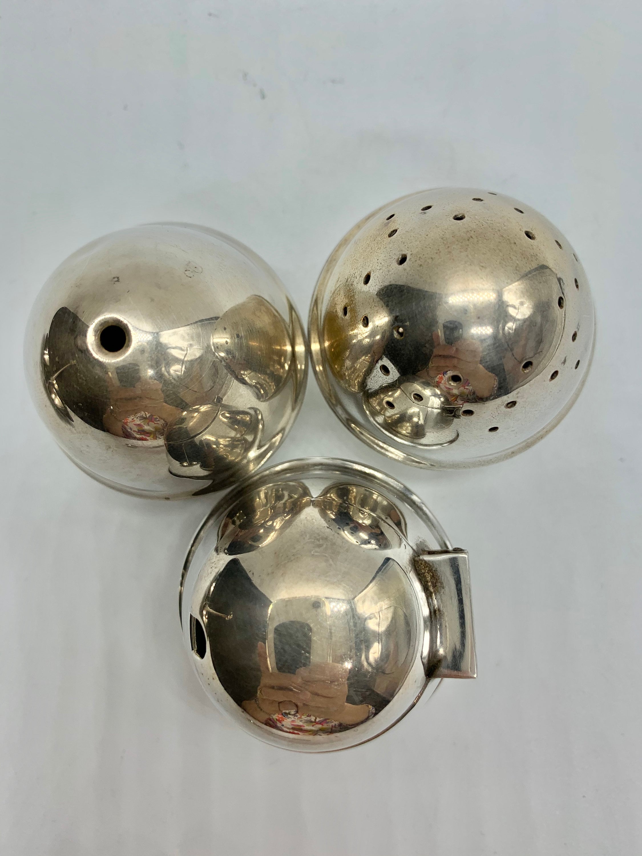 Antique Edwardian Condiment or Cruet Set - Angora Silver Plate ...