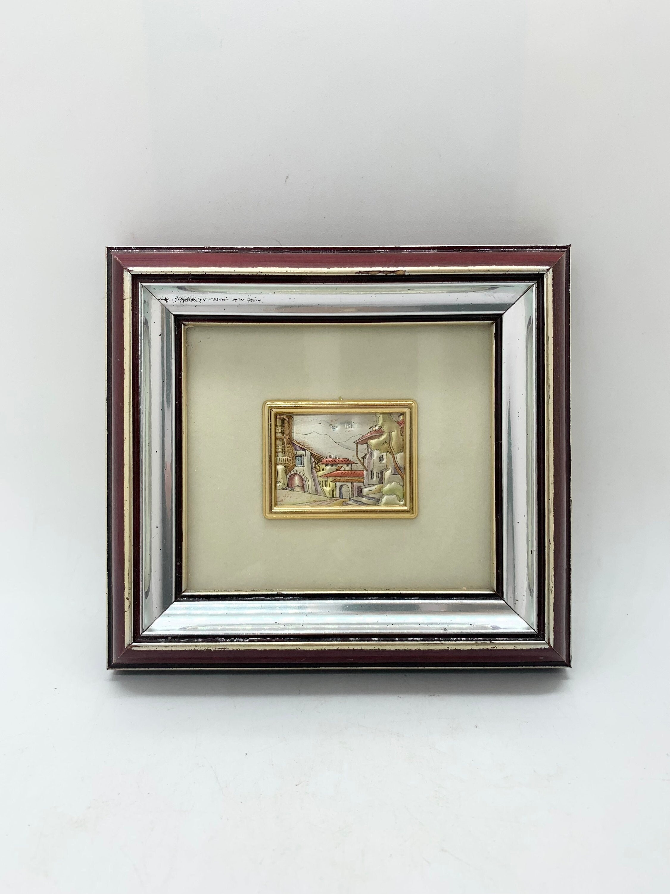 銀版画　イタリア製　　Silver art made in Italy 銀版画イタリア製Silver art made in Italy