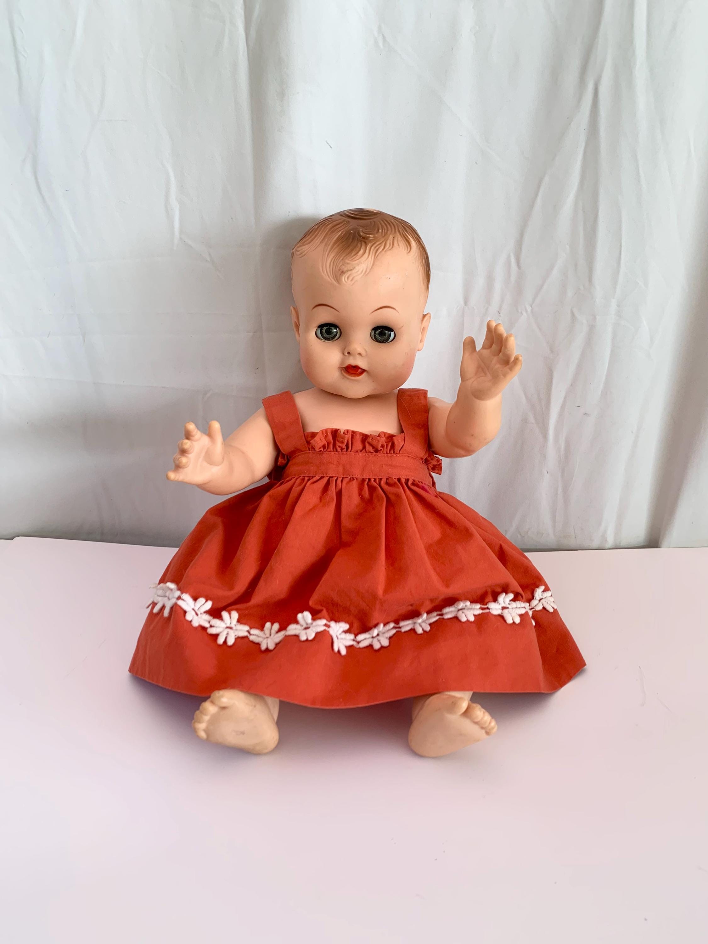 1950s-60s - 20F-5 - Ellanee Doll Co. - Drink N' Wet Baby Doll With