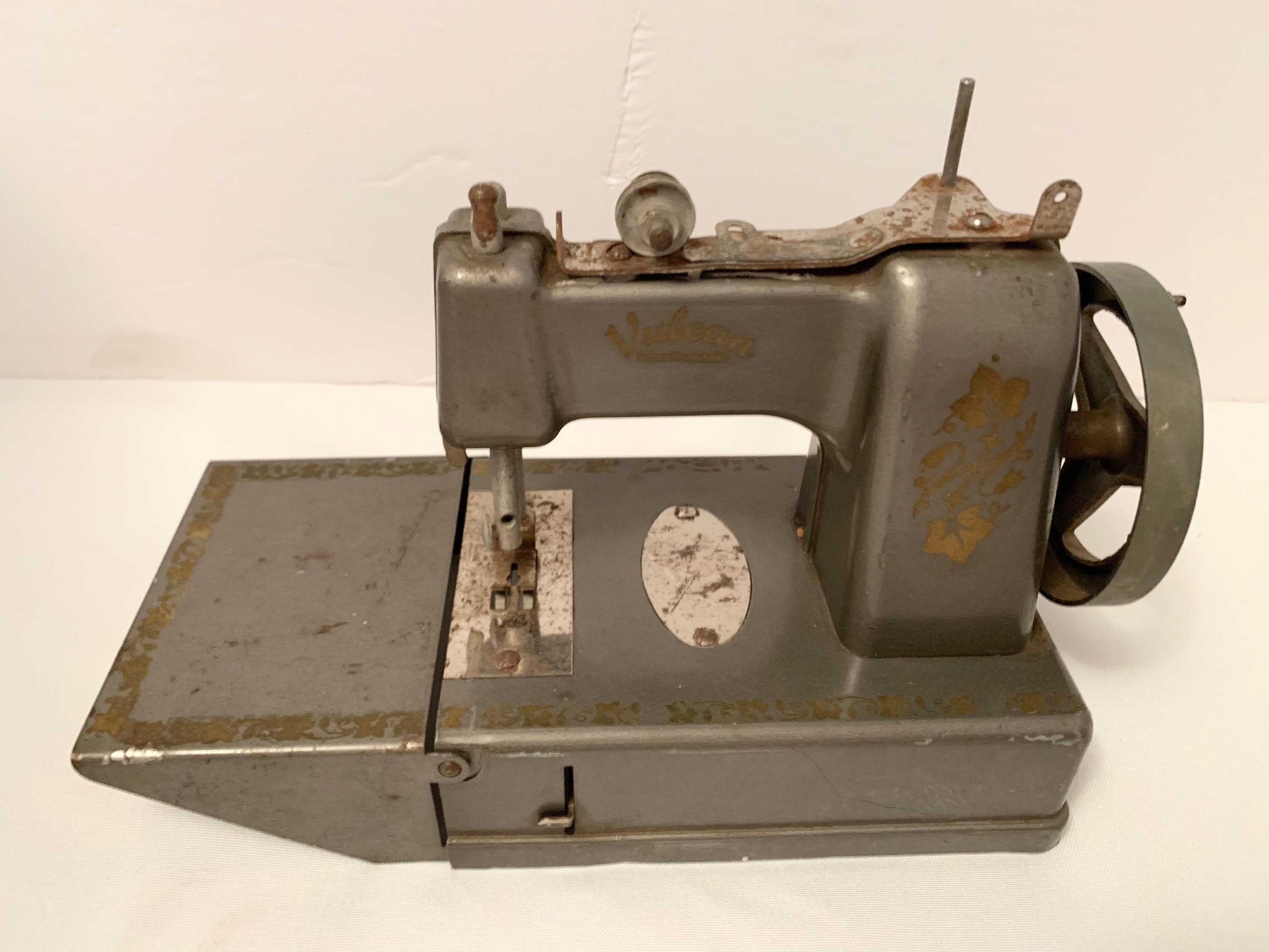 Vulcan Toy Sewing Machine - Hand Crank Sewing Machine - Made in