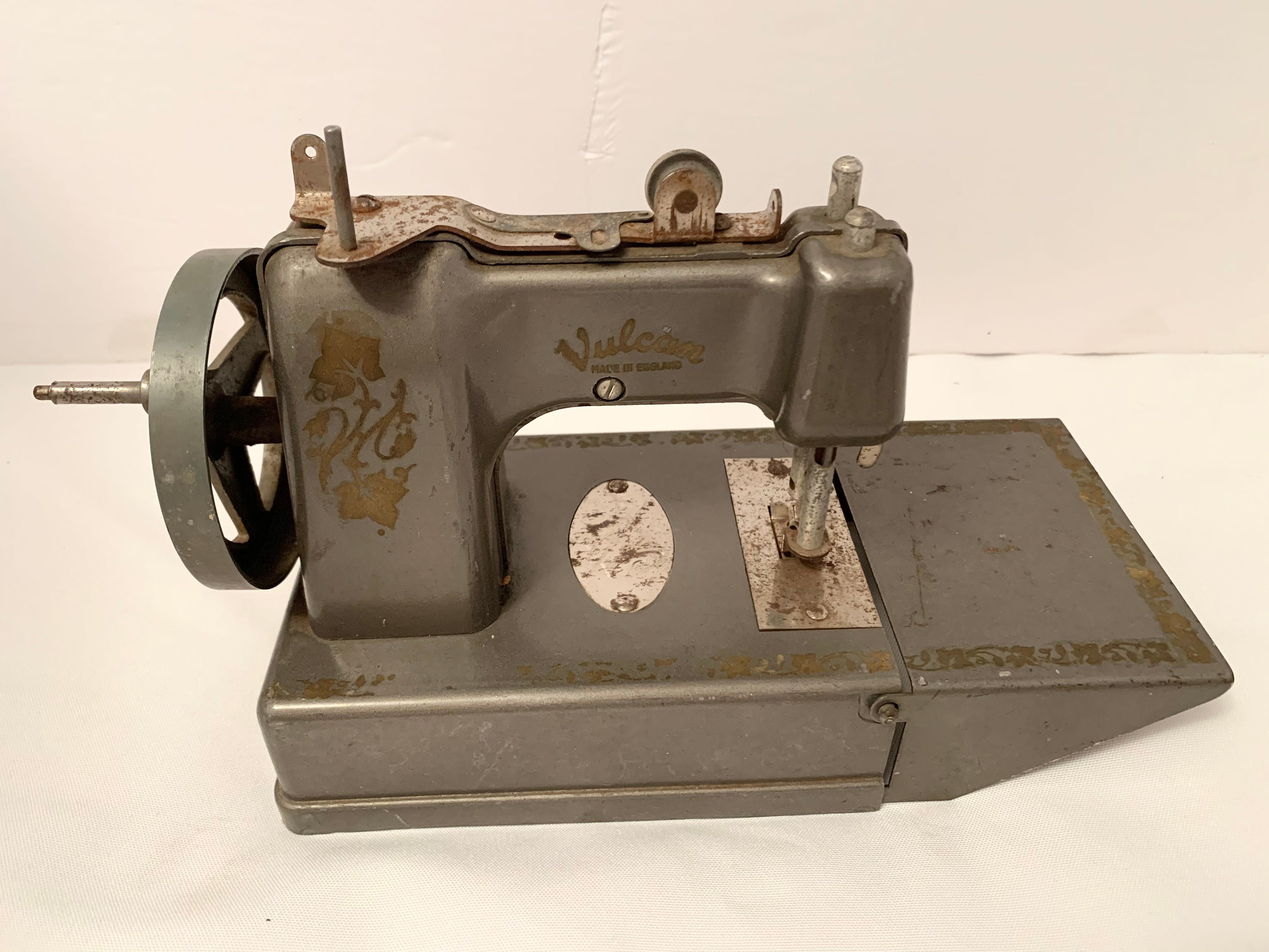 Vulcan Toy Sewing Machine - Hand Crank Sewing Machine - Made in