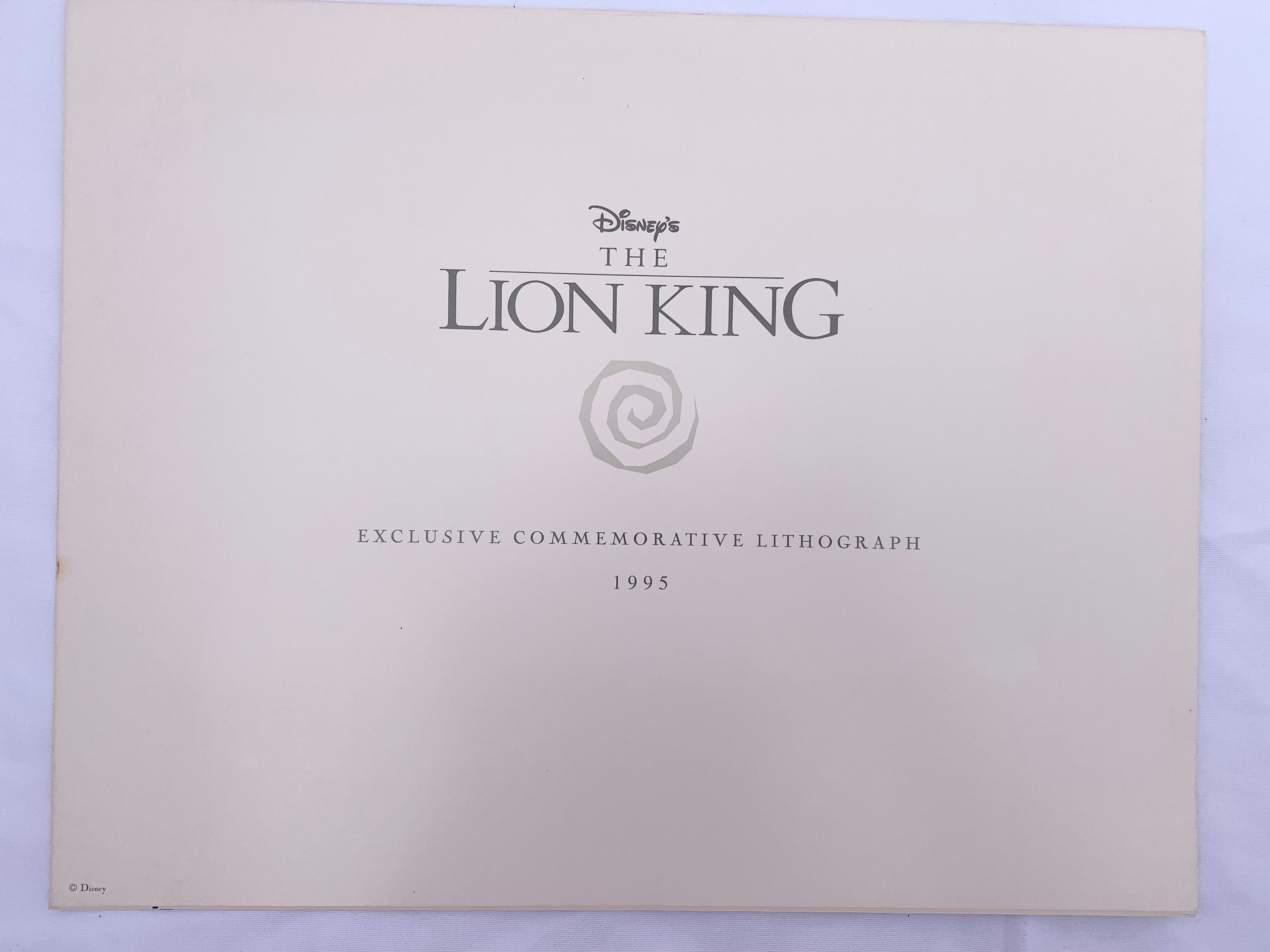 The Disney Store Exclusive Commemorative Lithographs Set Etsy