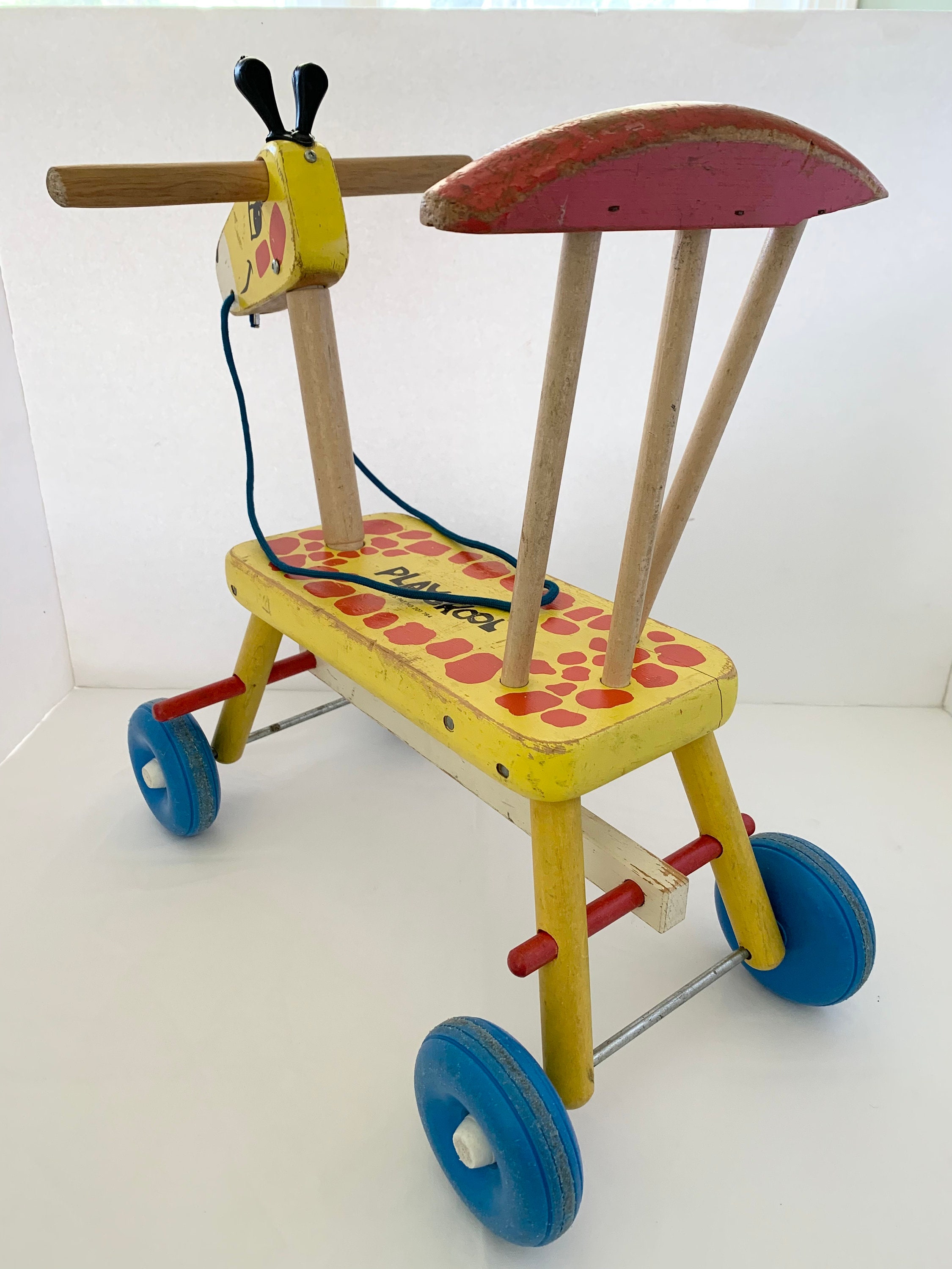 Playskool Giraffe Ride on / Pull Toy Circa 1960s - Etsy