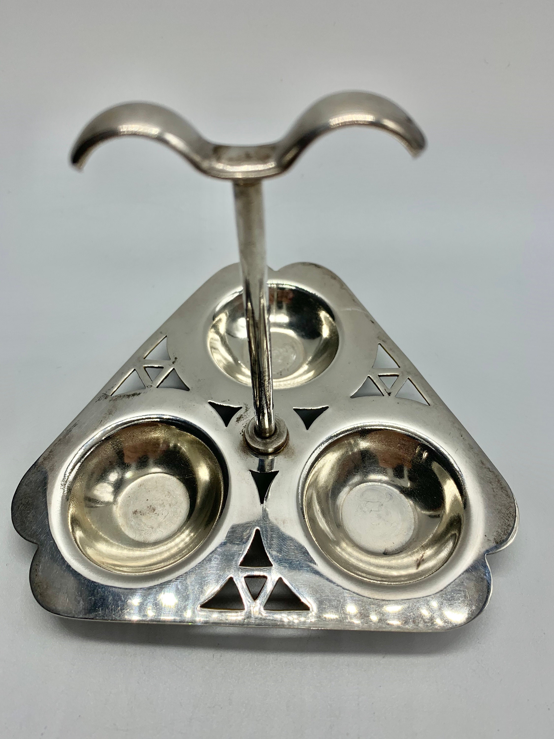 Antique Edwardian Condiment or Cruet Set - Angora Silver Plate ...