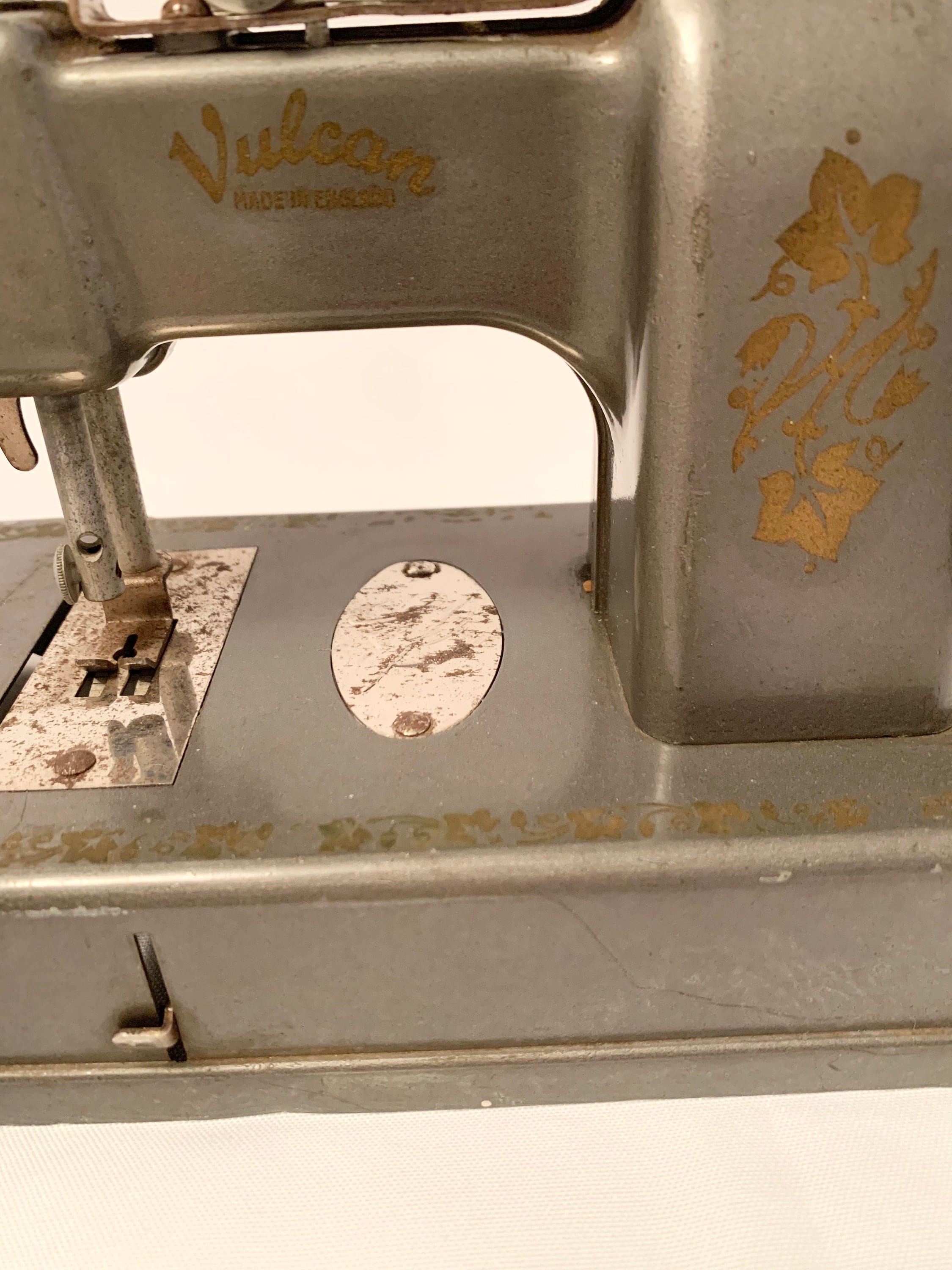 Vulcan Toy Sewing Machine - Hand Crank Sewing Machine - Made in