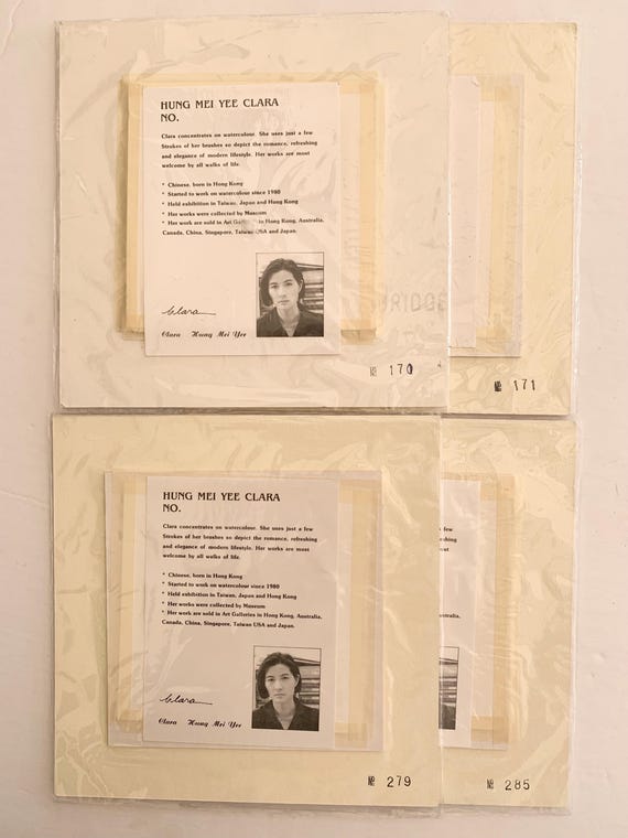 Four Clara Hung Mei Yee Art Prints - Artist Signed and Numbered
