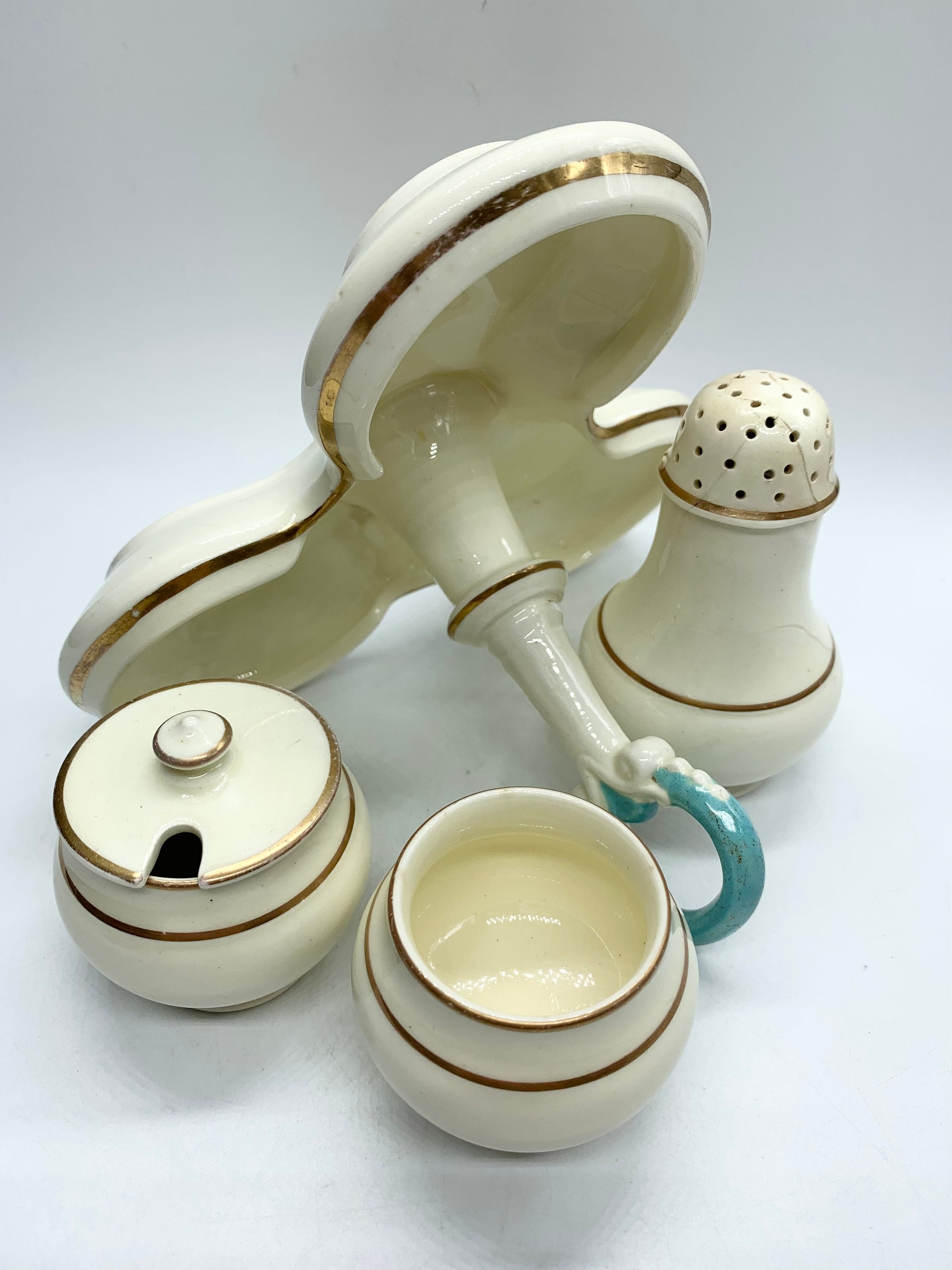 PB&S Antique Condiment Set Oriental Ivory Powell Bishop - Etsy UK