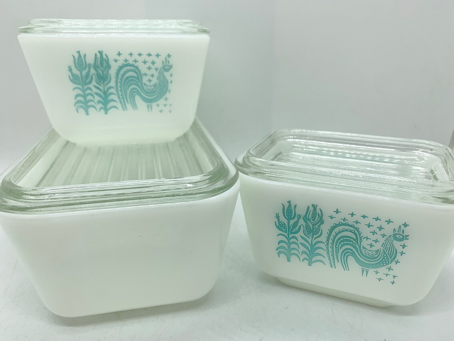 Pyrex Butterprint Set Pyrex Butterprint Amish Fridgie Set Less One Lid Faded Colour - Etsy