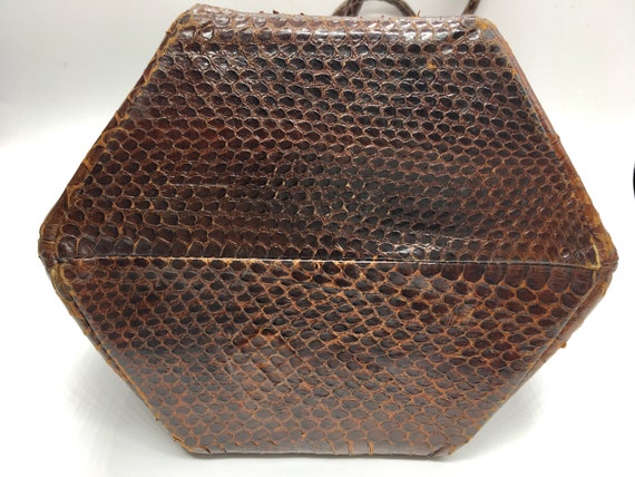 Antique Snake skin handbag - Circa 1940s - image 7
