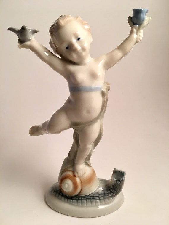 Metzler Et Ortloff Danse Des Quatre Saisons Enfants Anges Chérubins Rda - 