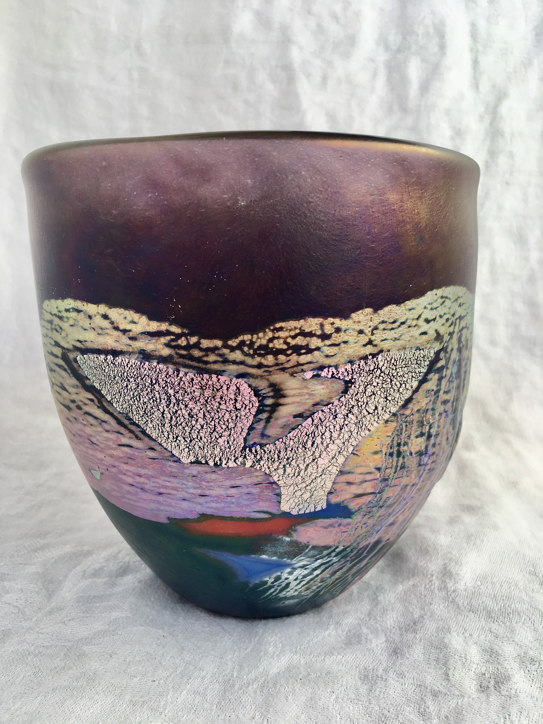 Robert Held Art Glass Vase or Bowl SHOWSTOPPER One of a Etsy Canada