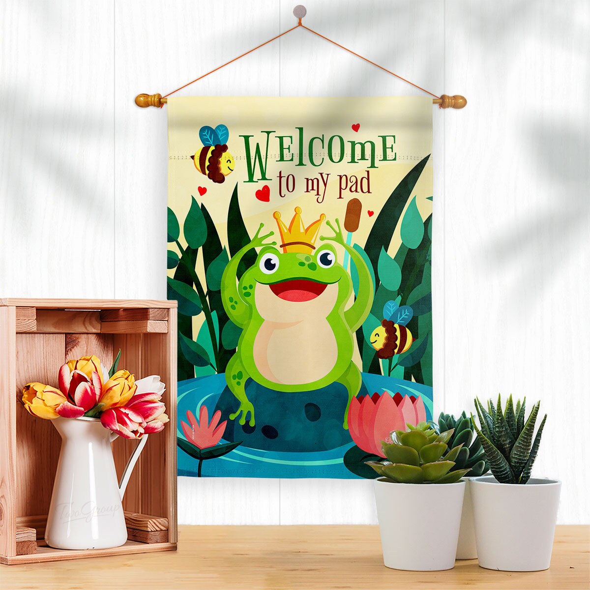 Frog Bugs & Frogs Garden Flag Outdoor Decorative Yard Etsy