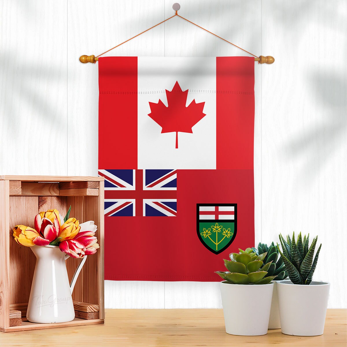 Canada Ontario Canada Provinces Garden Flag Outdoor Decorative Etsy