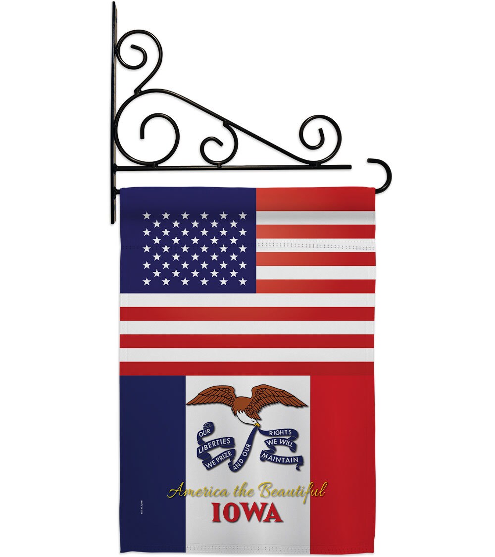 Details about   Iowa Garden Flag Regional States Small Decorative Gift Yard House Banner 