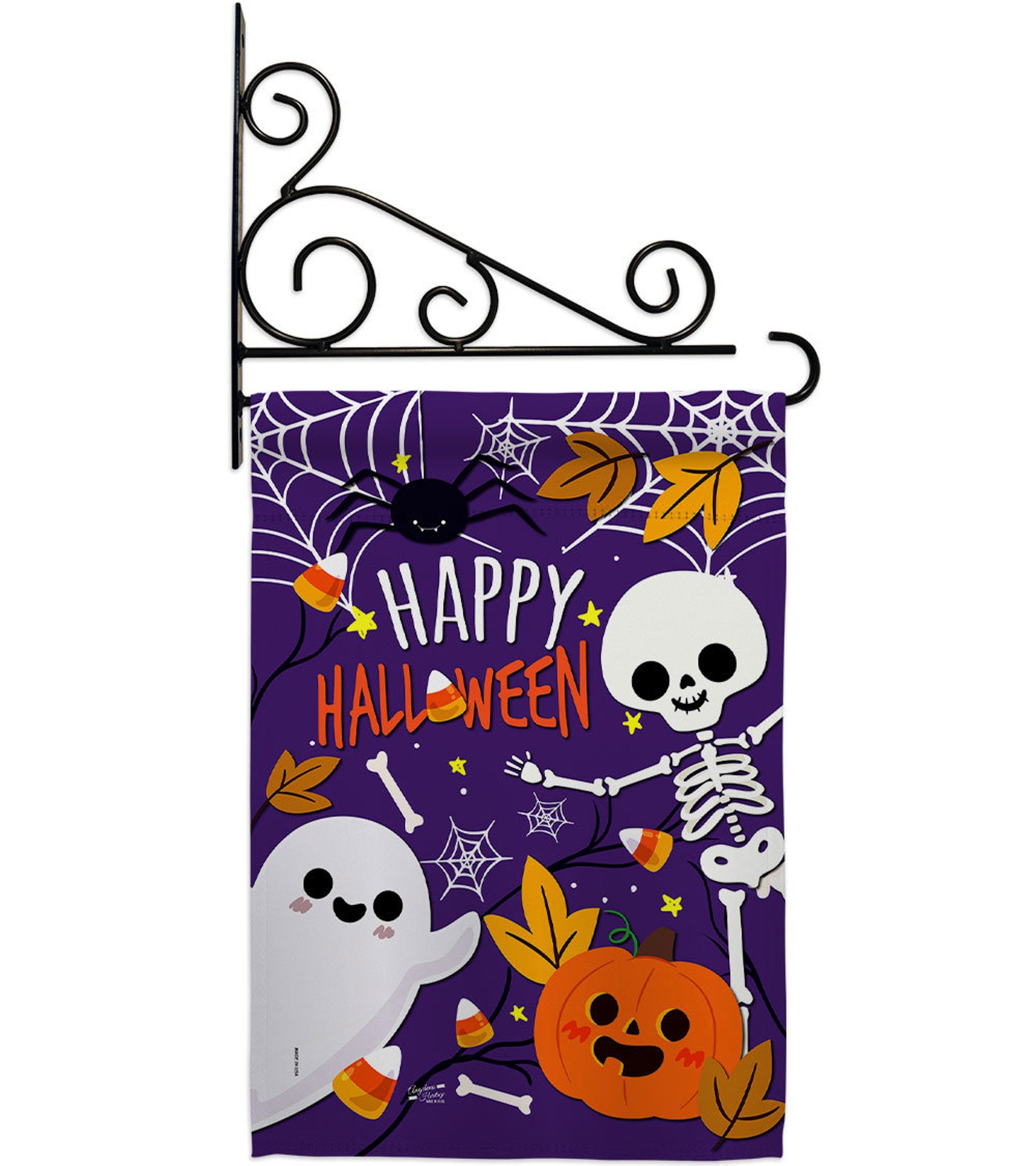 Happy Halloween Halloween Garden Flag Outdoor Decorative Yard Etsy