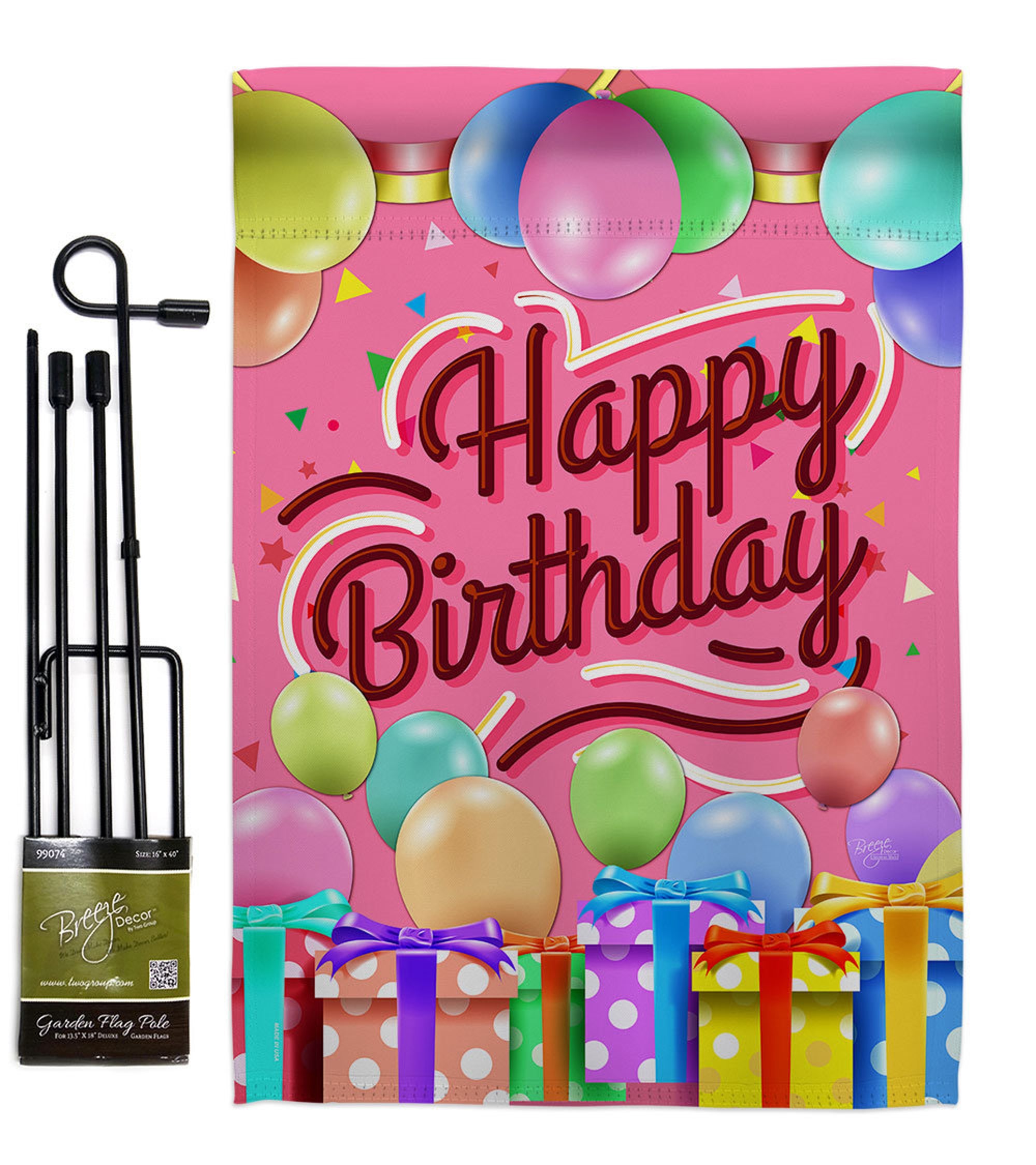 Discover Celebrate Happy Birthday Garden Flag House Banner