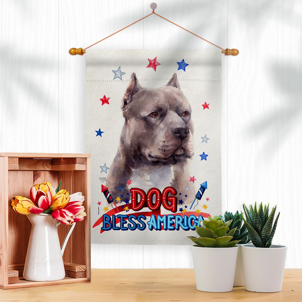 Dog Dad T-Shirt, American Flags Pitbull Shirt, Pitbull Dad Shirt, Dog Lover  T-Shirt - Listentee