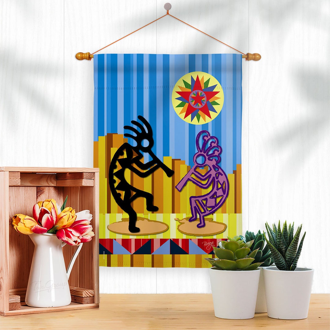 Kokopelli Dream Southwest Garden Flag Outdoor Decorative Yard Etsy