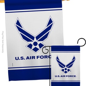 US Air Force Garden Flag House Banner Double Sided-Readable Both Sides Made In USA image 2