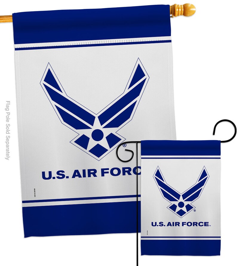 US Air Force Garden Flag House Banner Double Sided-Readable Both Sides Made In USA image 2