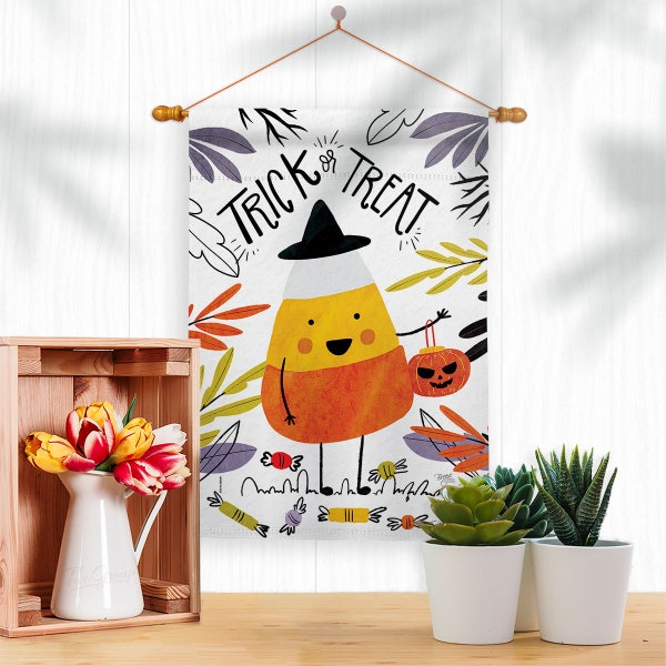Candy Corn Yard Flag Etsy