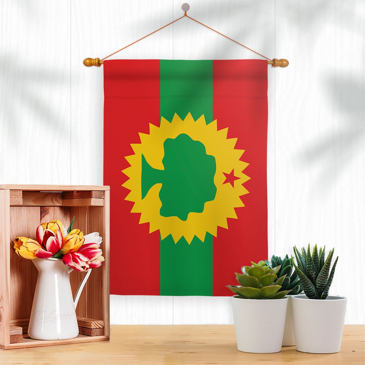 Oromo Liberation Political Garden Flag Outdoor Decorative Yard House Banner  Double Sided-readable Both Sides Made in USA -  Norway