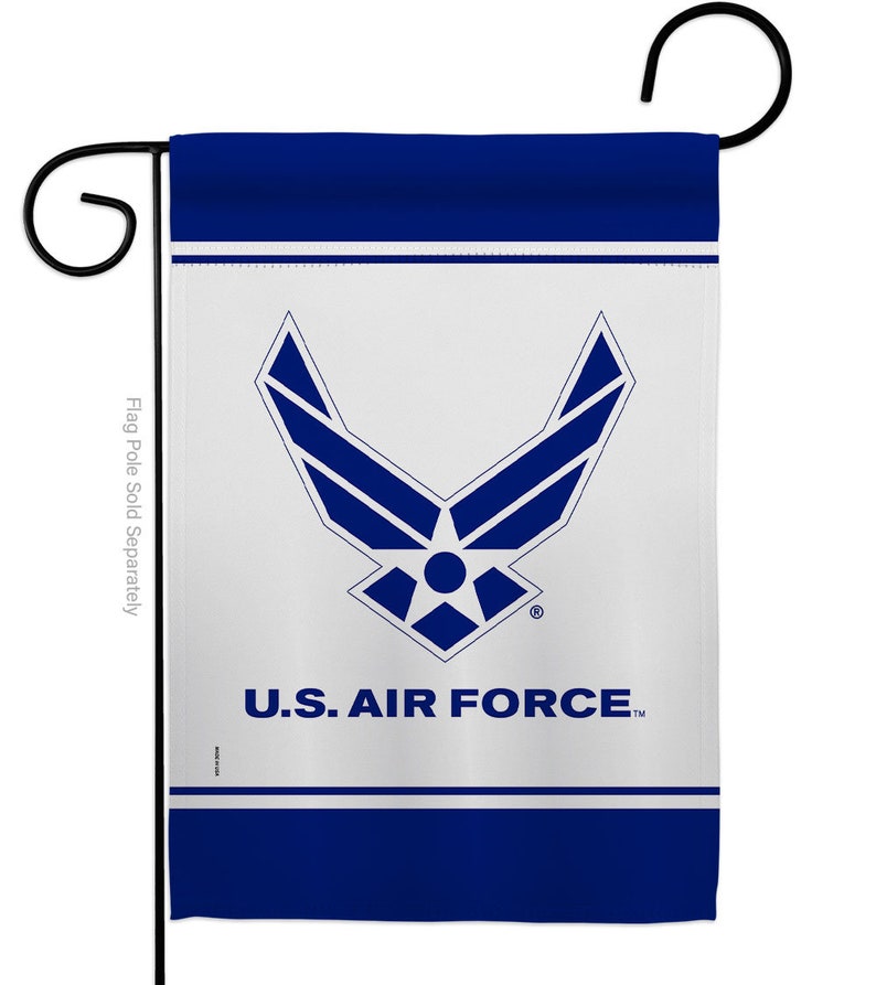 US Air Force Garden Flag House Banner Double Sided-Readable Both Sides Made In USA Garden Flag 13 X 18 Inches