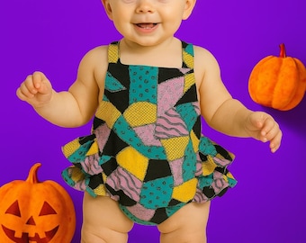 Jack & Sally Nitemare B4 Christmas Inspired Romper