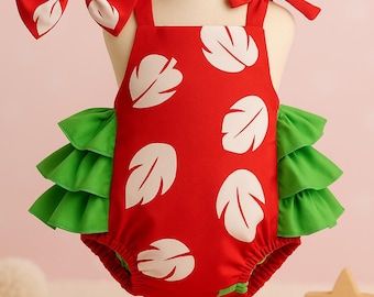 Lilo & Stitch-babyromper: Hawaiiaanse Ohana-outfit