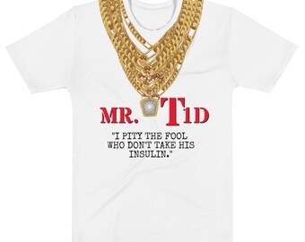 BA BARACUS THE A TEAM MR T I PITY THE FOOL UNOFFICIAL 3//4 SLEEVE BASEBALL TEE