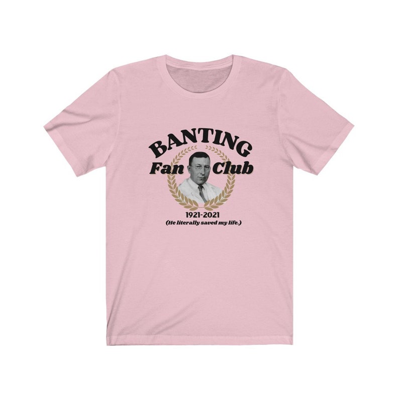 Dia-Be-Tees Saved my life Banting Fan Club 2021 Unisex Jersey Short Sleeve Tee image 4