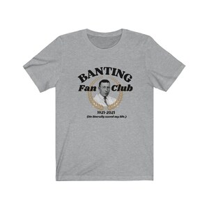 Dia-Be-Tees Saved my life Banting Fan Club 2021 Unisex Jersey Short Sleeve Tee image 8