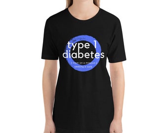 Dia-Be-Tees Type 1 Diabetes Mom Awareness Short-Sleeve Unisex T-Shirt