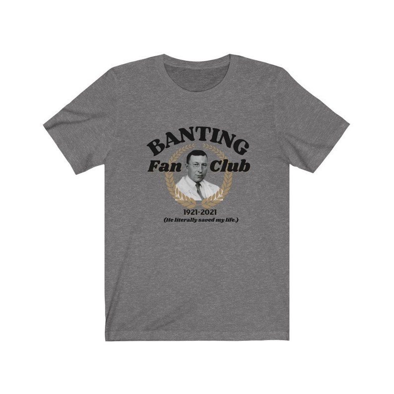 Dia-Be-Tees Saved my life Banting Fan Club 2021 Unisex Jersey Short Sleeve Tee image 1