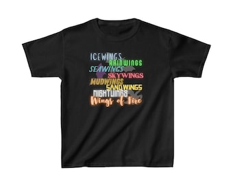 WOF Dragons Wings of Fire Kids Heavy Cotton Tee