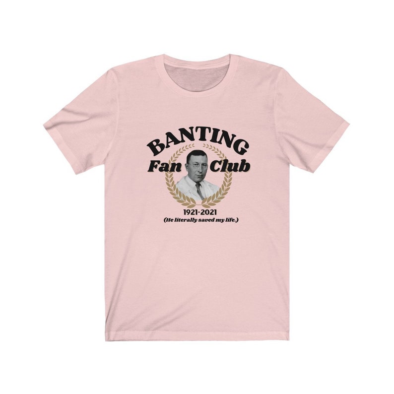 Dia-Be-Tees Saved my life Banting Fan Club 2021 Unisex Jersey Short Sleeve Tee image 3