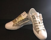 Classic Bling Converse, Monochrome Converse, Bling Shoes, Custom Bling Shoes