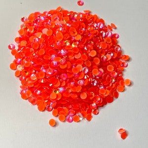 Luminous Orange AB Glass Rhinestones - Etsy