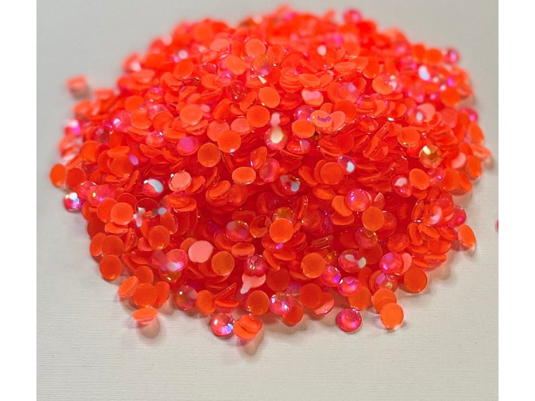 Luminous Orange AB Glass Rhinestones - Etsy
