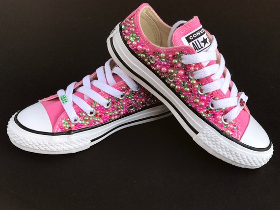 pink bling sneakers