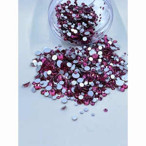 Fuschia Rhinestones - Etsy