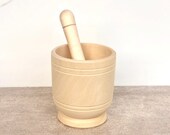 Mortar and pestle set, natural wood cookware, spice grinder, crusher, herb grinder