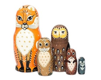 woodland russian dolls