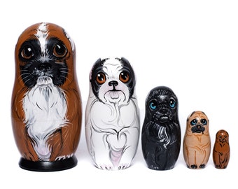 pug nesting dolls