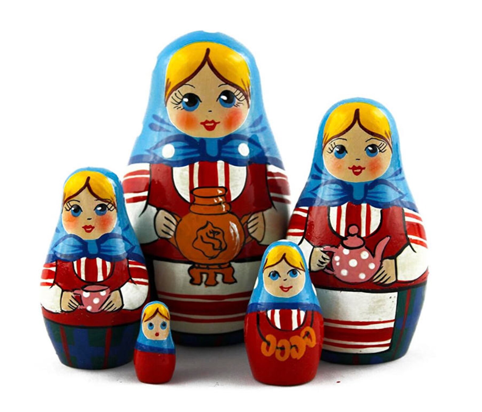 Traditional Nesting Dolls for Kids Handmade Wooden Nesting Etsy