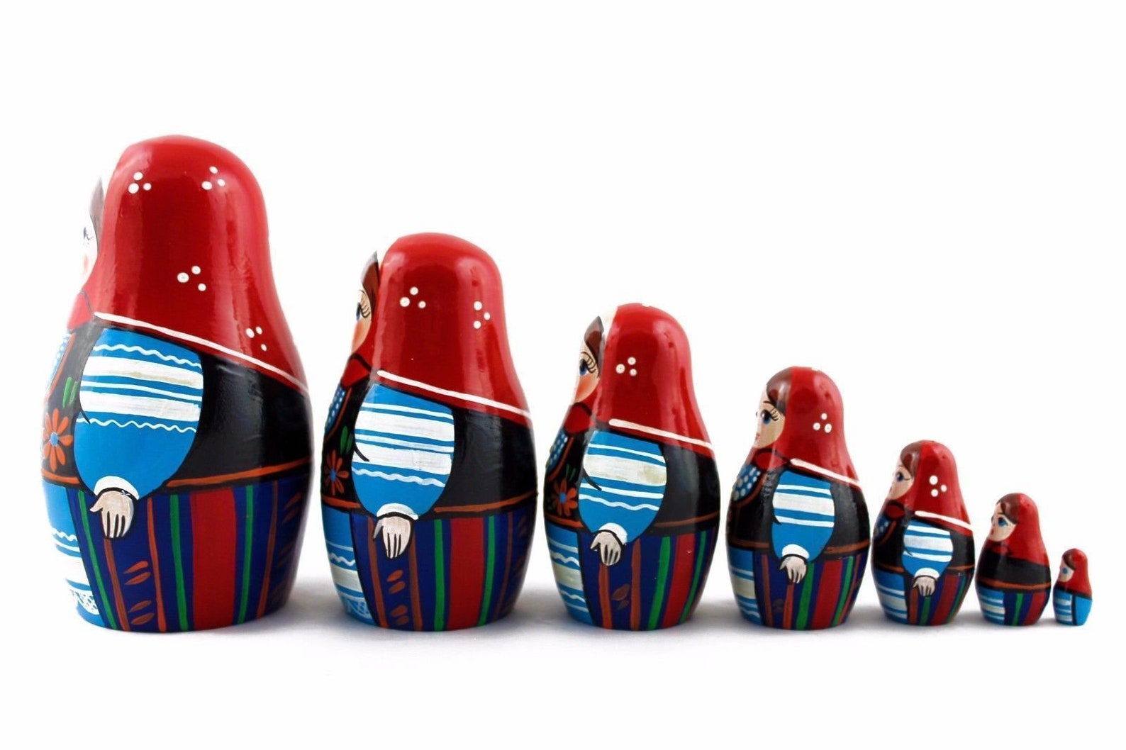 Traditional Nesting Dolls for Kids Handmade Wooden Toy Etsy