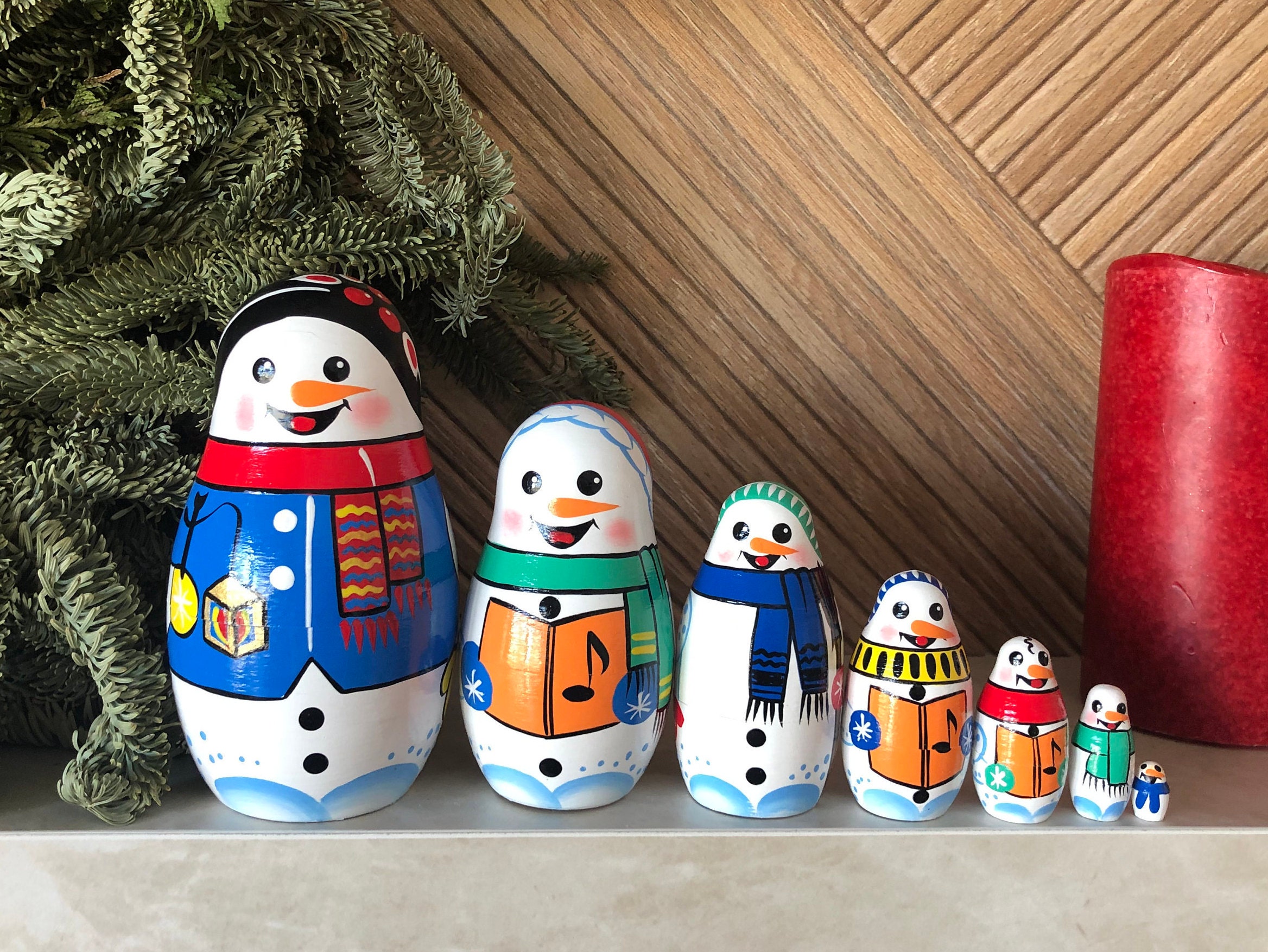 nesting snowman dolls